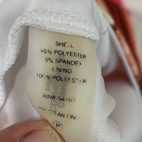 Calvin Klein dress tan animal print size 10 zipper back - Picture 9 of 9